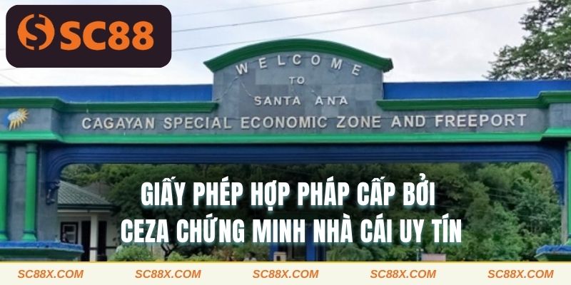 Giấy phép hợp pháp cấp bởi CEZA chứng minh nhà cái uy tín